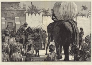 A expedição de Burmah, entrada das tropas britânicas em Mandalay